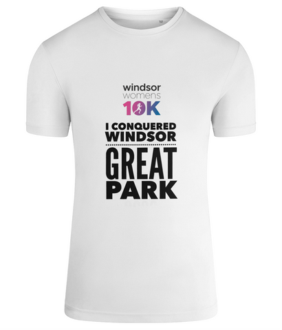 Windsor Women's 10K - I Conquered t-shirt White