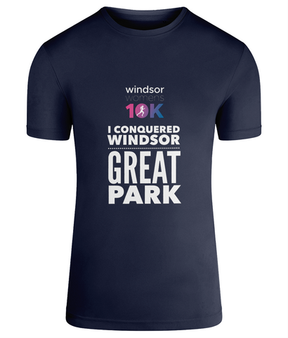 Windsor Women's 10K  - I Conquered T-shirt French Navy