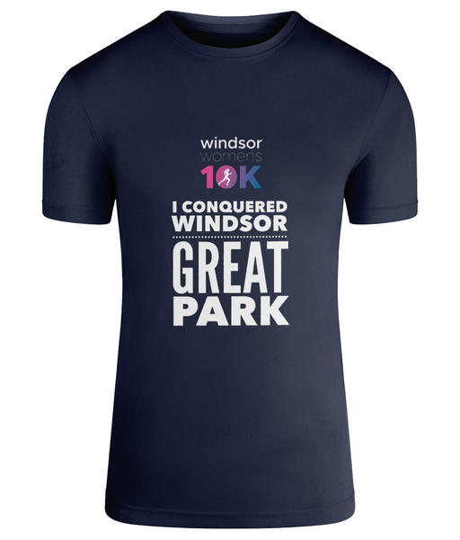 Windsor Women's 10K  - I Conquered T-shirt French Navy